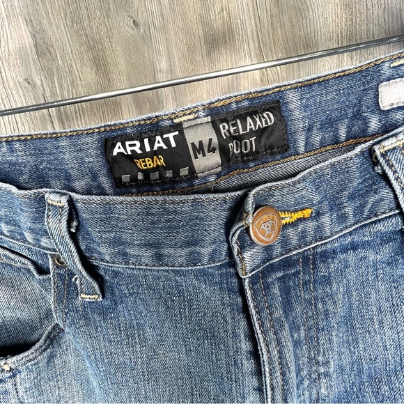 Ariat Rebar M4 Relaxed Boot Cut Jeans - Picture 2 of 7